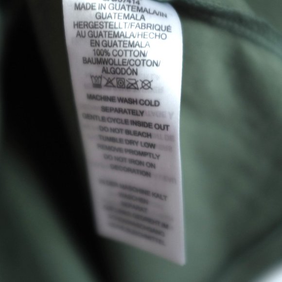 COPY - True Religion World Tour logo back t-shirt in militant green/gold - Picture 8 of 12